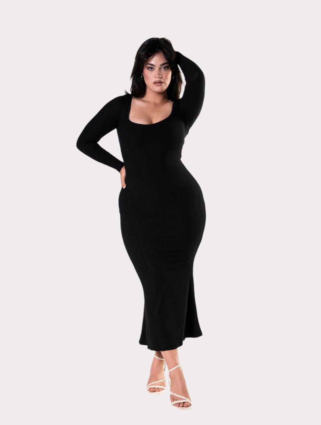 Shapewear Şekillendirici maksi Elbise