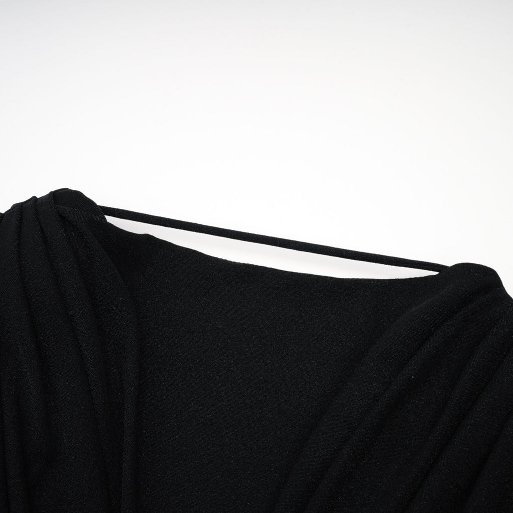 Hilda büzgülü mini elbise