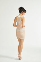 Inès zincirli mini elbise