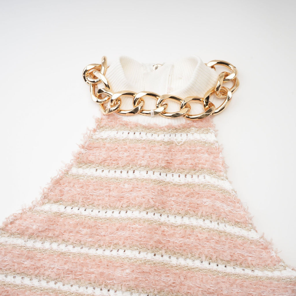 Inès zincirli mini elbise