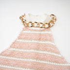 Inès zincirli mini elbise