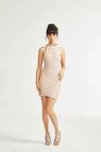 Inès zincirli mini elbise