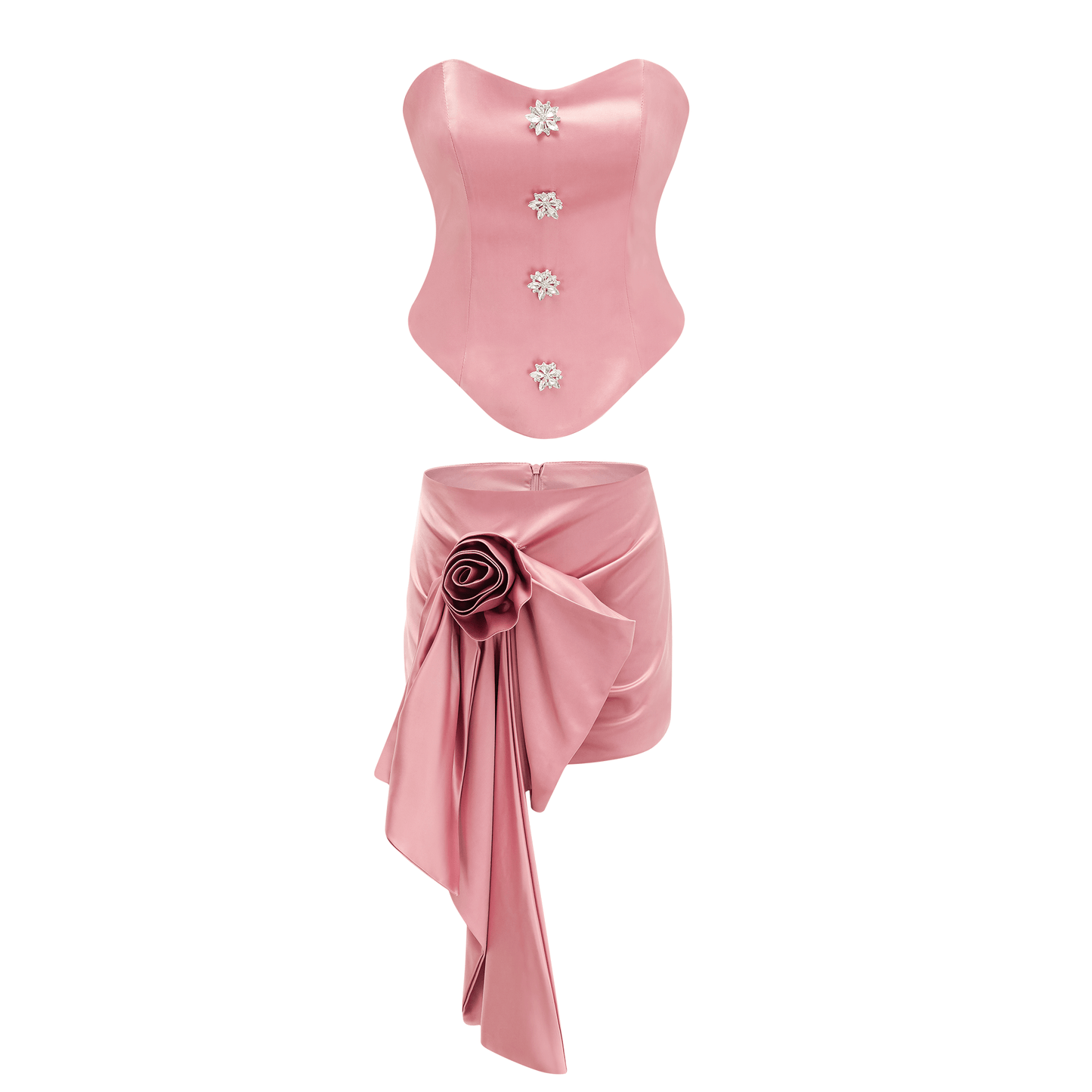 Iris crop top ve etek takım
