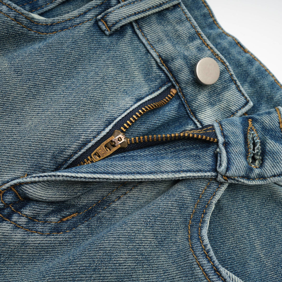 Isla İspanyol paça jean