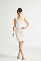 Kéfera file midi elbise