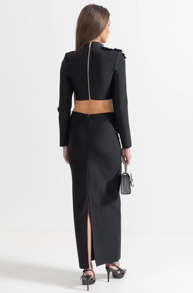 Uzun Kollu Üst ve Uzun Etek Takımı