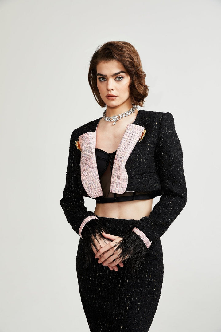 Léonie ceket ve etek takım