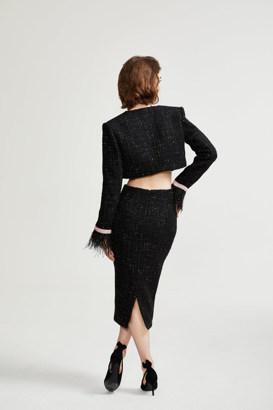 Léonie ceket ve etek takım