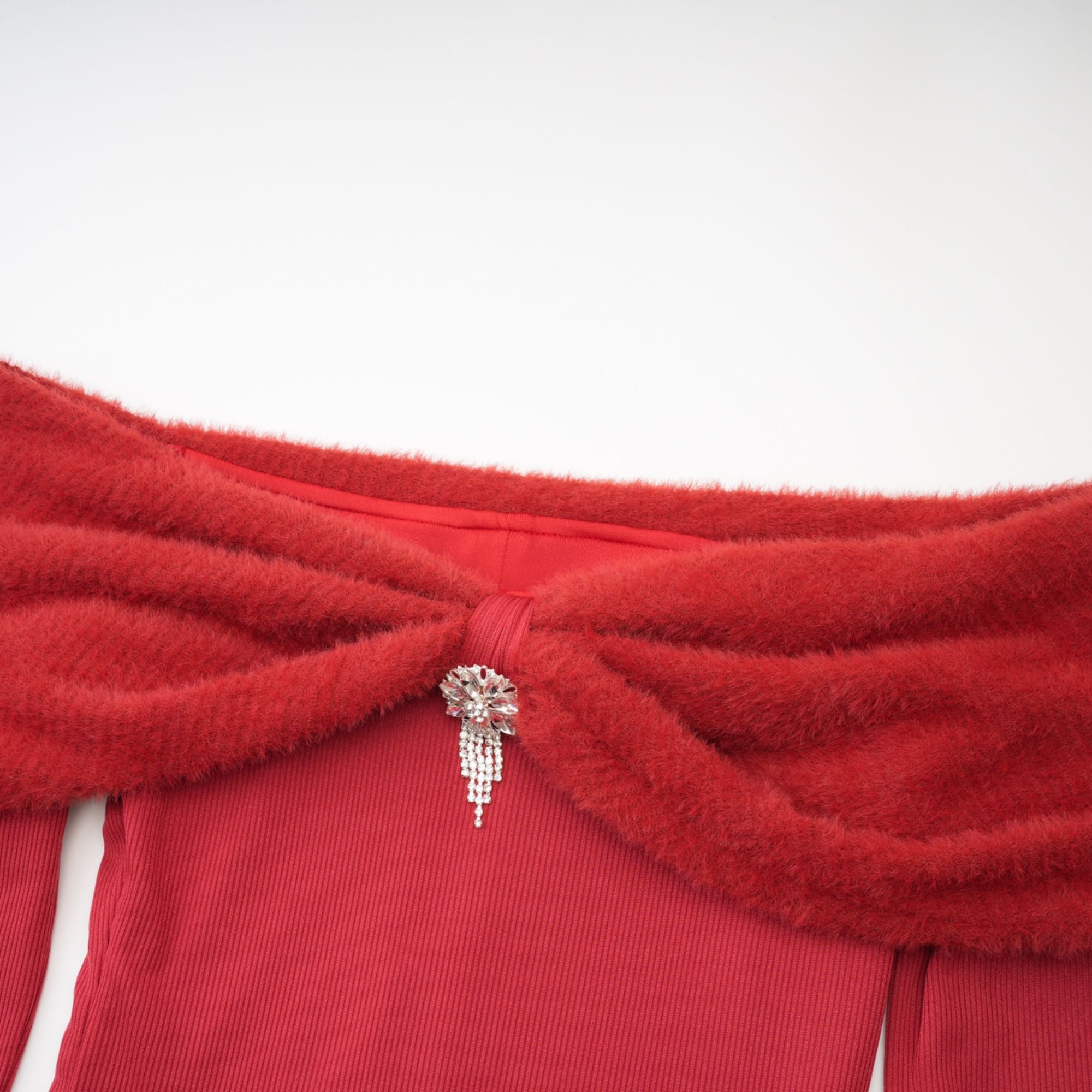 Leonya örgü midi elbise