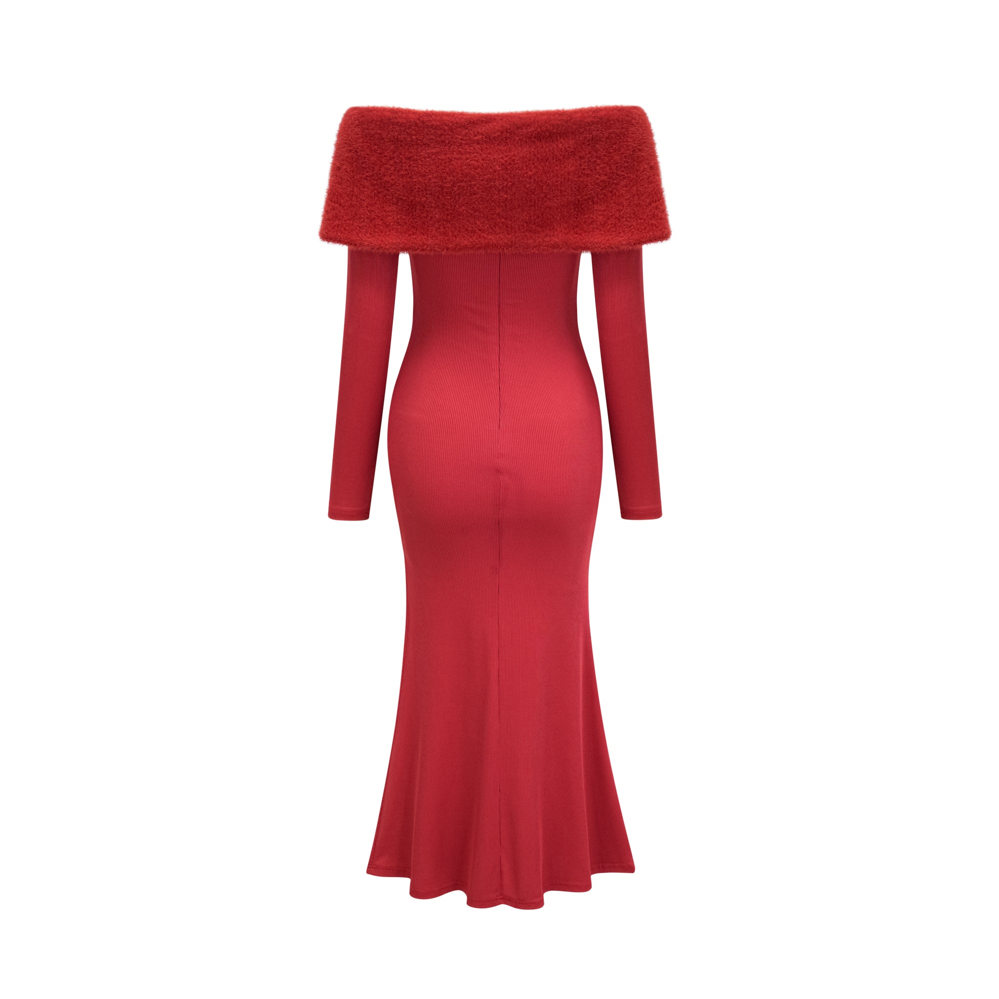 Leonya örgü midi elbise