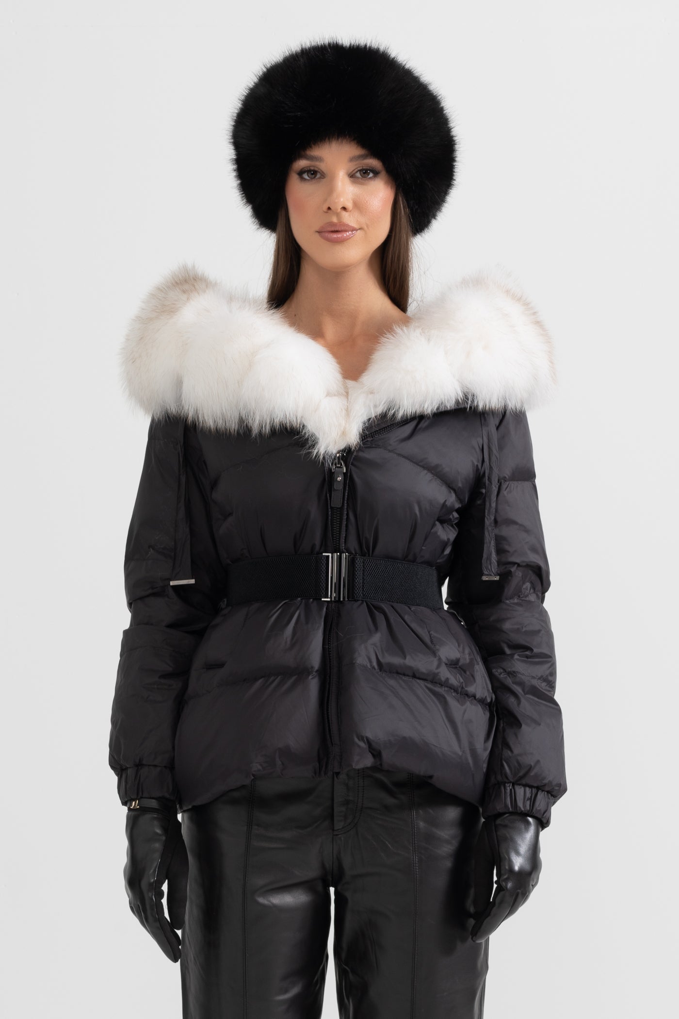 kürk yaka puffer mont
