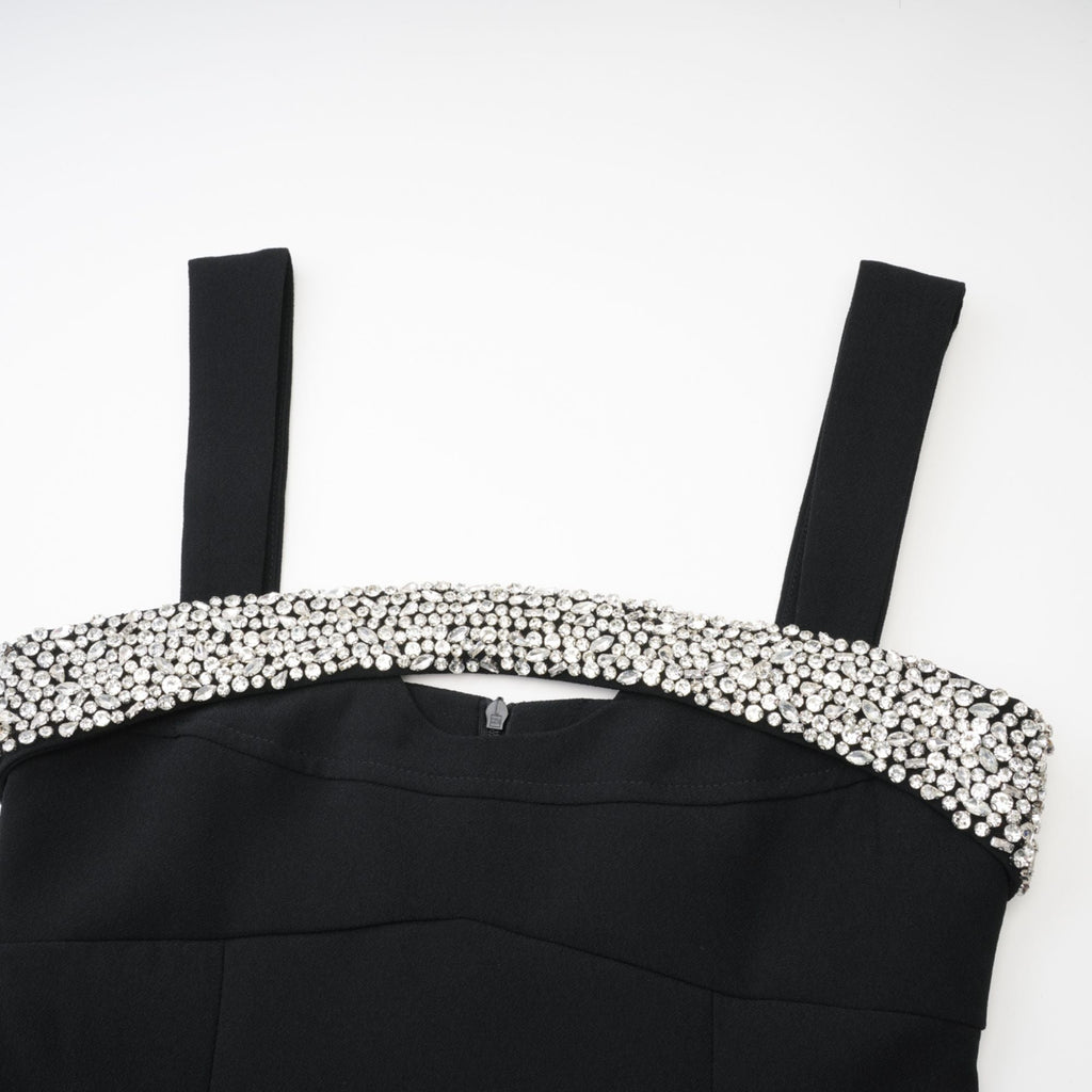 Mathilde siyah mini elbise