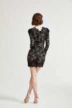 Norelia dantel mini elbise