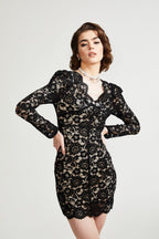 Norelia dantel mini elbise