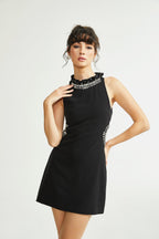 Patricia kristal mini elbise