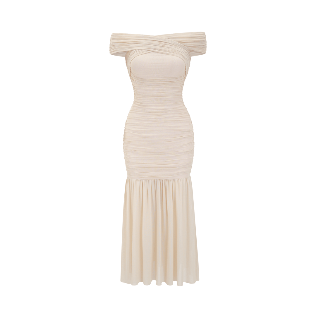 Rapunzel file midi elbise