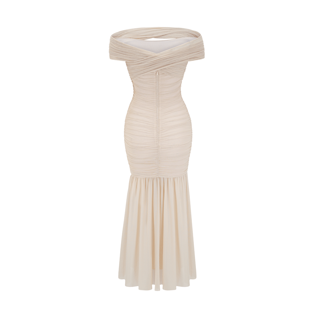 Rapunzel file midi elbise