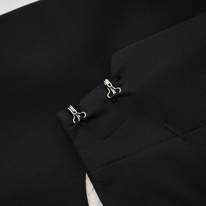 Roxane kristal süslemeli ceket ve etek takımı