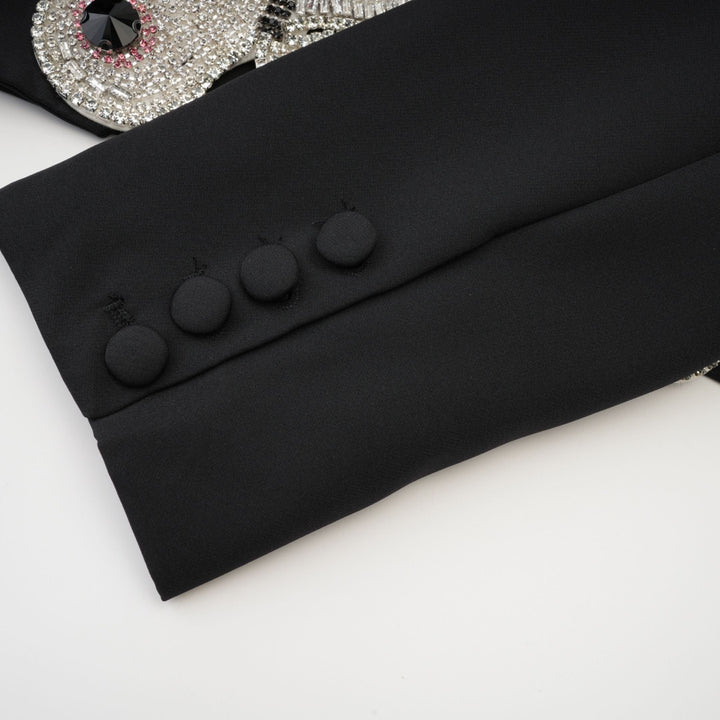 Roxane kristal süslemeli ceket ve etek takımı