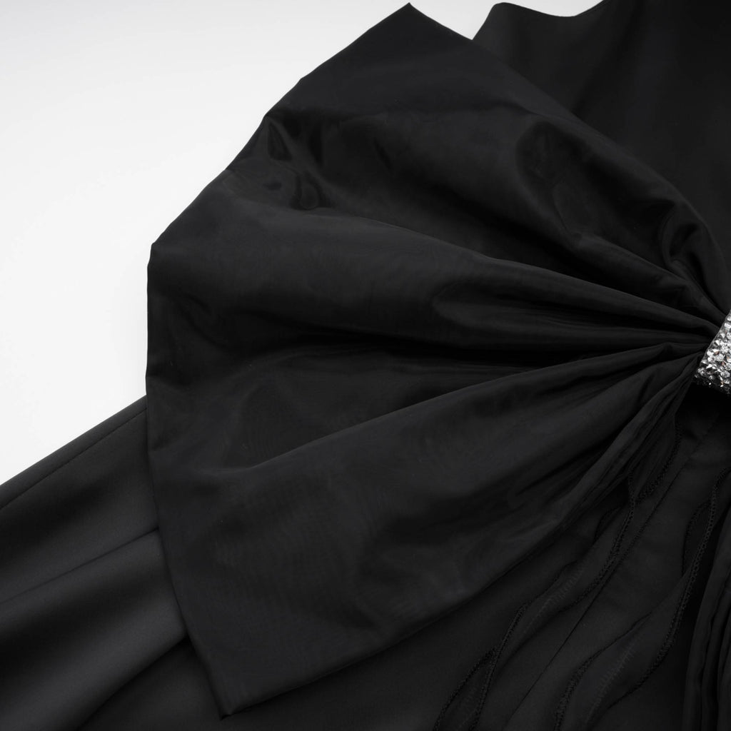 Sadiye fiyonklu mini elbise