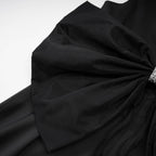 Sadiye fiyonklu mini elbise