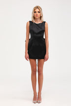 Sadiye fiyonklu mini elbise