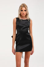 Sadiye fiyonklu mini elbise