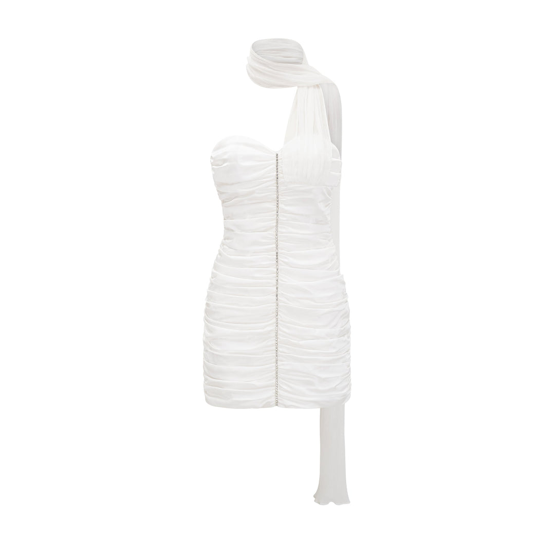 Sigrid dantelli mini elbise