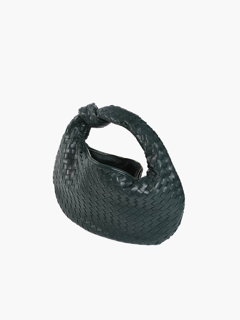 Woven Orta Boy Vegan Deri Çanta