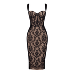 Titania büstiyer midi elbise