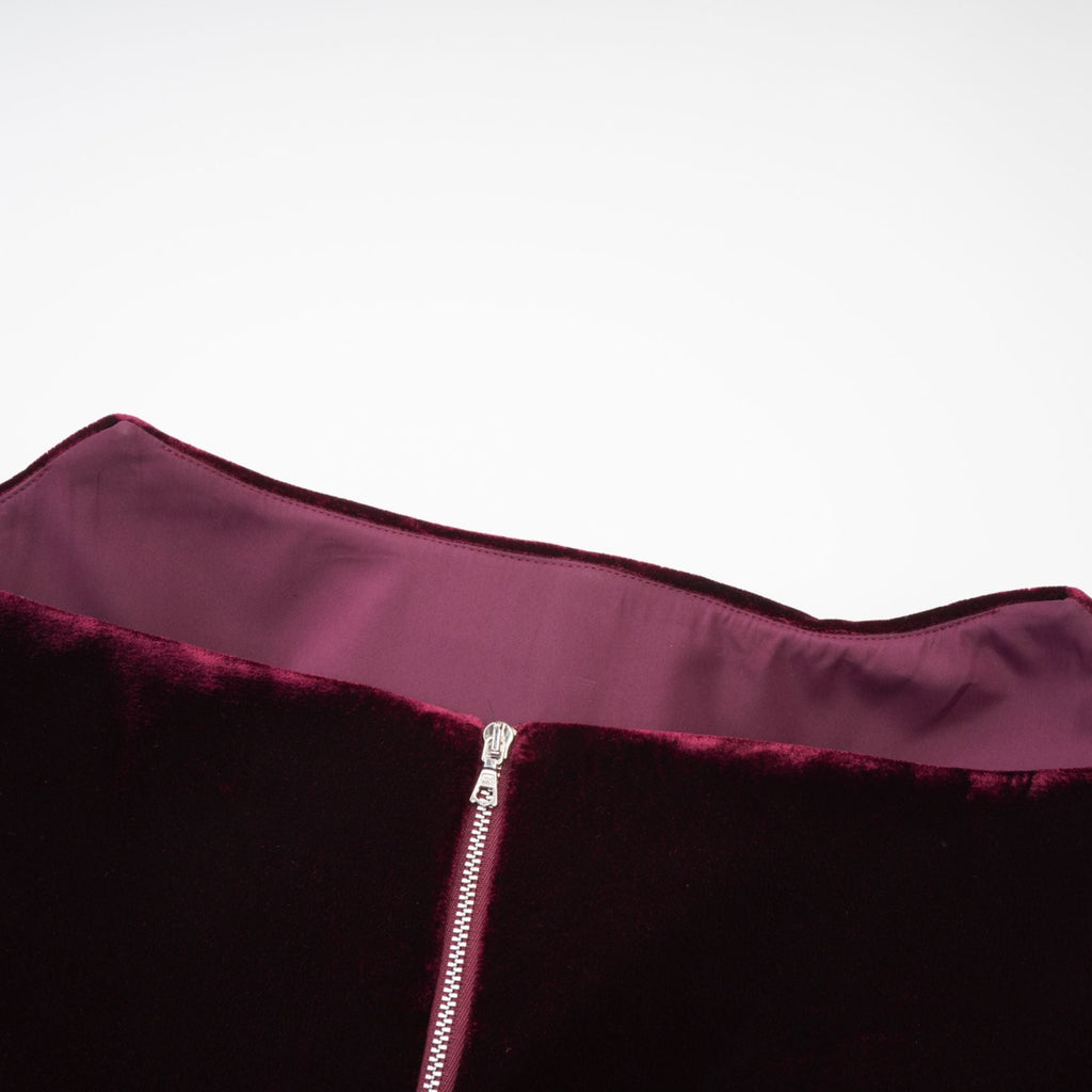 Tovelina kadife mini elbise