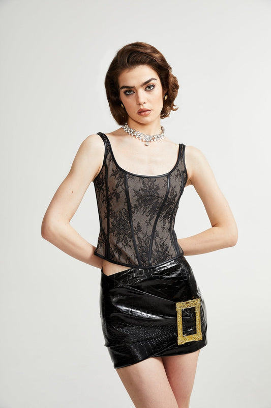 Ullrika dantel yelek top