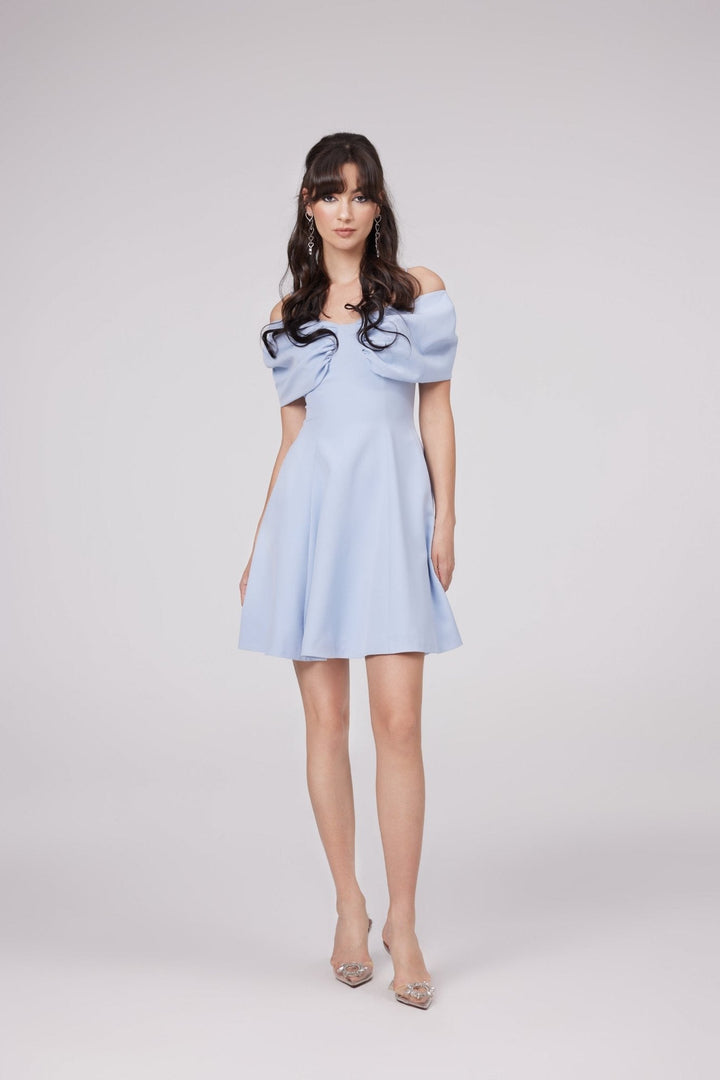 Valerie ilmekli kloş mini elbise