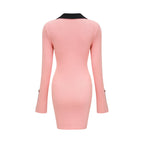 Valérie uzun kollu mini elbise