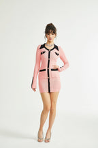 Valérie uzun kollu mini elbise