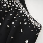 Xanthea siyah süslemeli mini elbise