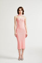 Ylviana örme midi elbise