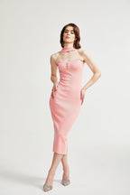 Ylviana örme midi elbise