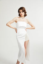 Zafiritha midi elbise