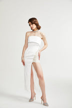 Zafiritha midi elbise