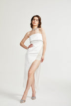 Zafiritha midi elbise