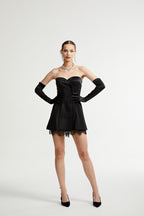 Zephyra dantel mini elbise