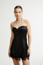 Zephyra dantel mini elbise