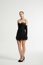 Zephyra dantel mini elbise