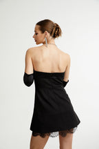 Zephyra dantel mini elbise